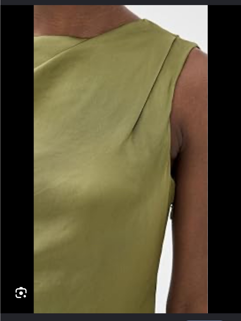 NWT Theory Drape Midi Dress in Avocado - Picture 3 of 9